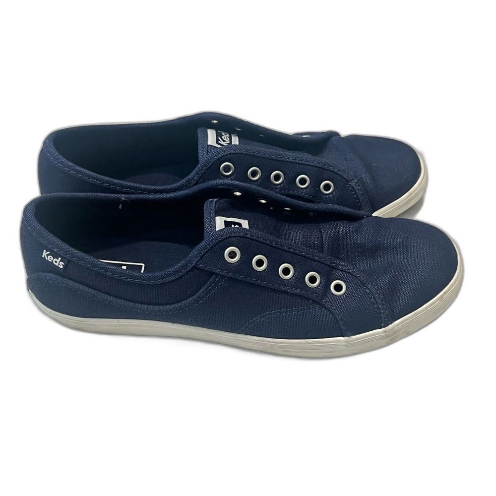 Keds Women’s Navy Blue Tennis Shoes Low Top Preloved Sneakers Size 7.5 - Picture 2 of 12
